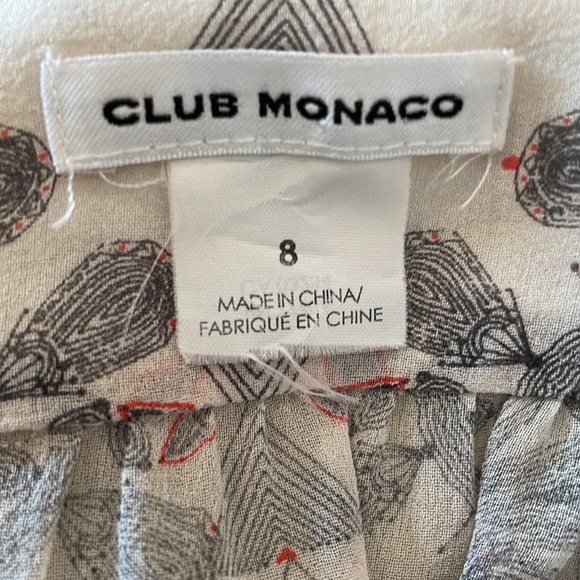 Club Monaco Silk Dress - Multi Color - Size 8 - Picture 5 of 6